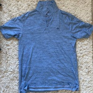 Travis Mathew Polo Blue Black Large